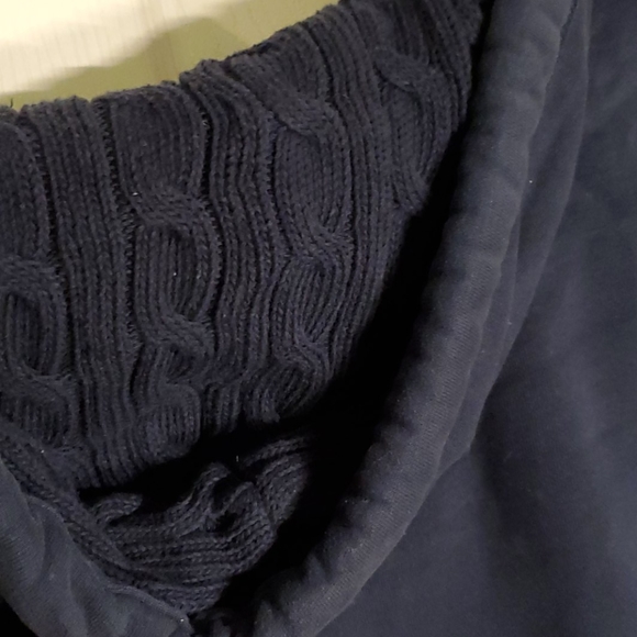 Navy blue button up sweater - Picture 3 of 6